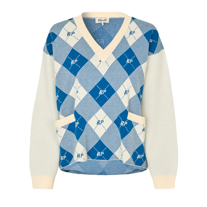 PULL LOGO ZAKJE BLAUW	